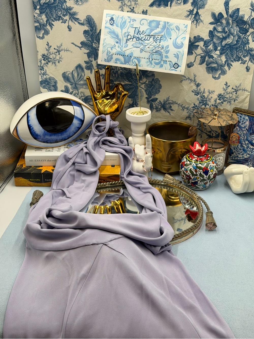 🆕 RAT & BOA 🧿 NWOT Aris Maxi Cowl Halter Neck Midi Dress, Lilac Sz XS *NOTAGS* - Picture 16 of 17